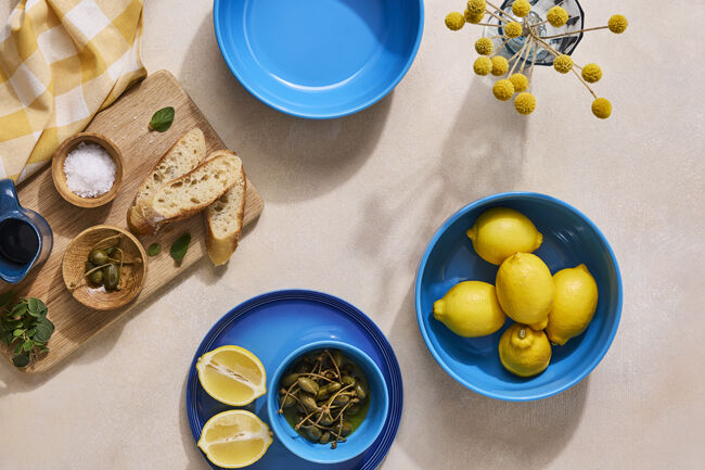 Stoneware Coupe Pasta BowlAzure Blue image number 5